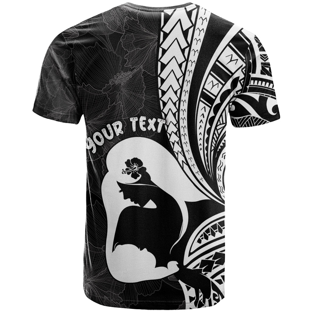Mother's Day T Shirt Polynesia Vintage Hibiscus - Black LT7 - Polynesian Pride
