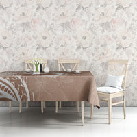 Mother's Day Tablecloth Polynesia Vintage Hibiscus - Brown