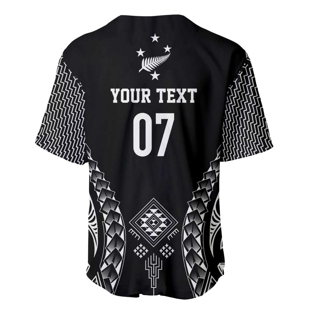 2025 Rugby Championship New Zealand Custom Baseball Jersey Poutama Motifs LT7 - Polynesian Pride