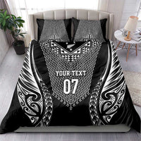 2025 Rugby Championship New Zealand Custom Bedding Set Poutama Motifs LT7 - Polynesian Pride