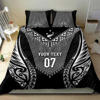 2025 Rugby Championship New Zealand Custom Bedding Set Poutama Motifs LT7 - Polynesian Pride