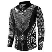 2025 Rugby Championship New Zealand Custom Button Sweatshirt Poutama Motifs LT7 - Polynesian Pride