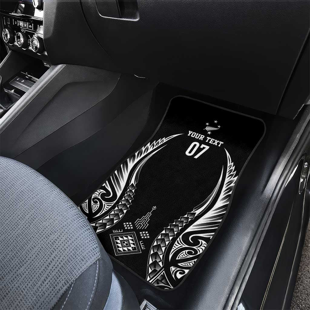 2025 Rugby Championship New Zealand Custom Car Mats Poutama Motifs LT7 - Polynesian Pride