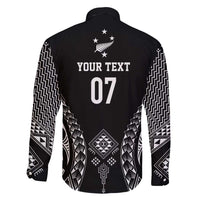 2025 Rugby Championship New Zealand Custom Family Matching Long Sleeve Bodycon Dress and Hawaiian Shirt Poutama Motifs LT7 - Polynesian Pride