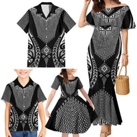 2025 Rugby Championship New Zealand Custom Family Matching Mermaid Dress and Hawaiian Shirt Poutama Motifs LT7 - Polynesian Pride