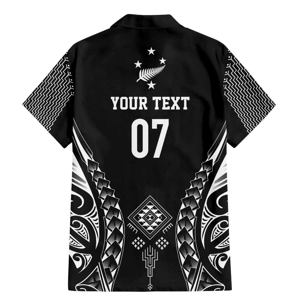2025 Rugby Championship New Zealand Custom Family Matching Mermaid Dress and Hawaiian Shirt Poutama Motifs LT7 - Polynesian Pride