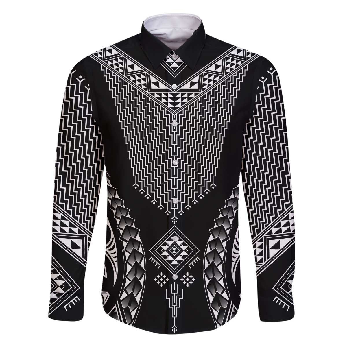 2025 Rugby Championship New Zealand Custom Family Matching Off The Shoulder Long Sleeve Dress and Hawaiian Shirt Poutama Motifs - Polynesian Pride