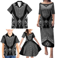 2025 Rugby Championship New Zealand Custom Family Matching Puletasi and Hawaiian Shirt Poutama Motifs LT7 - Polynesian Pride