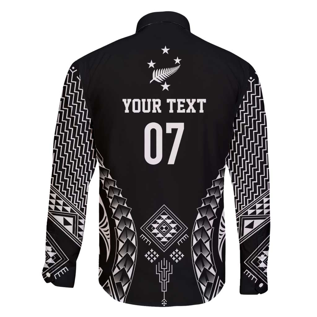 2025 Rugby Championship New Zealand Custom Family Matching Puletasi and Hawaiian Shirt Poutama Motifs LT7 - Polynesian Pride
