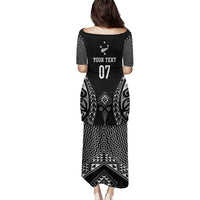 2025 Rugby Championship New Zealand Custom Family Matching Puletasi and Hawaiian Shirt Poutama Motifs LT7 - Polynesian Pride