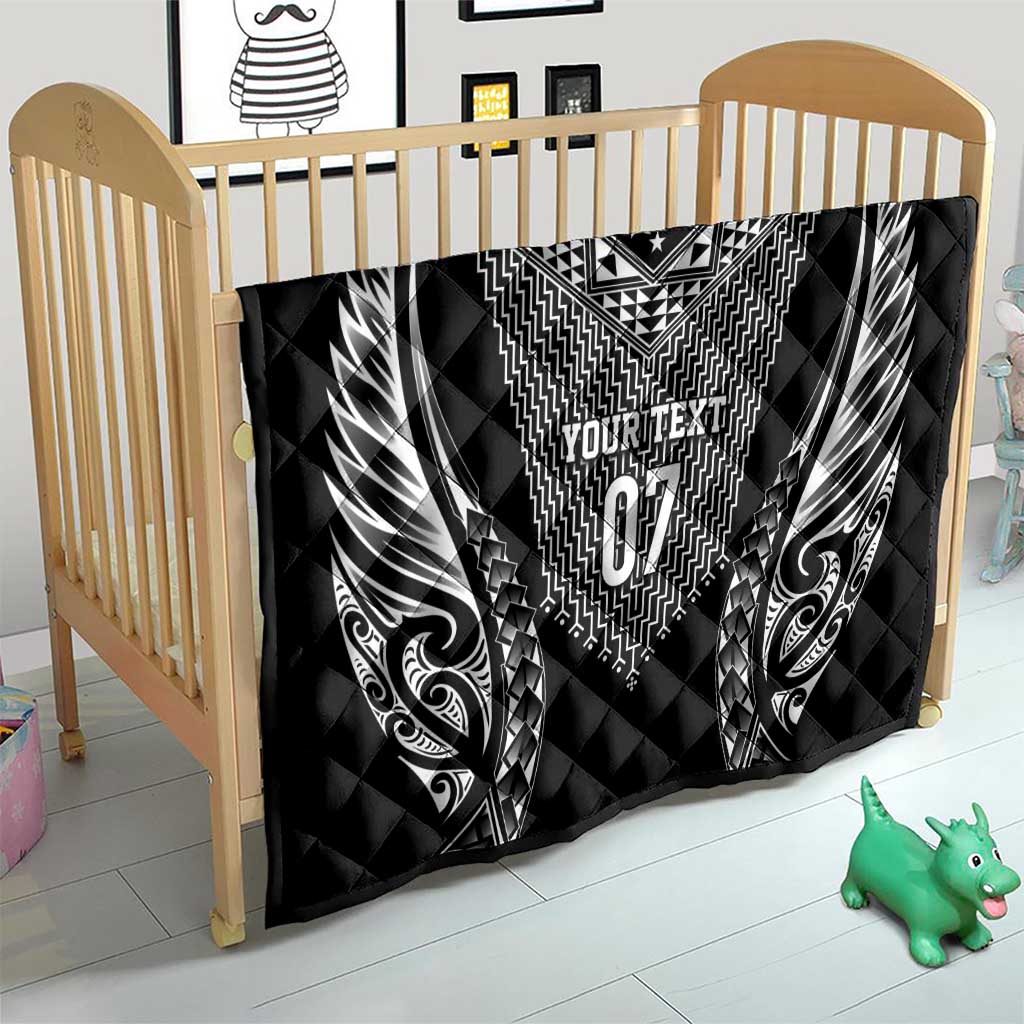 2025 Rugby Championship New Zealand Custom Quilt Poutama Motifs - Polynesian Pride