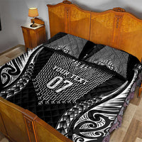 2025 Rugby Championship New Zealand Custom Quilt Bed Set Poutama Motifs LT7 - Polynesian Pride