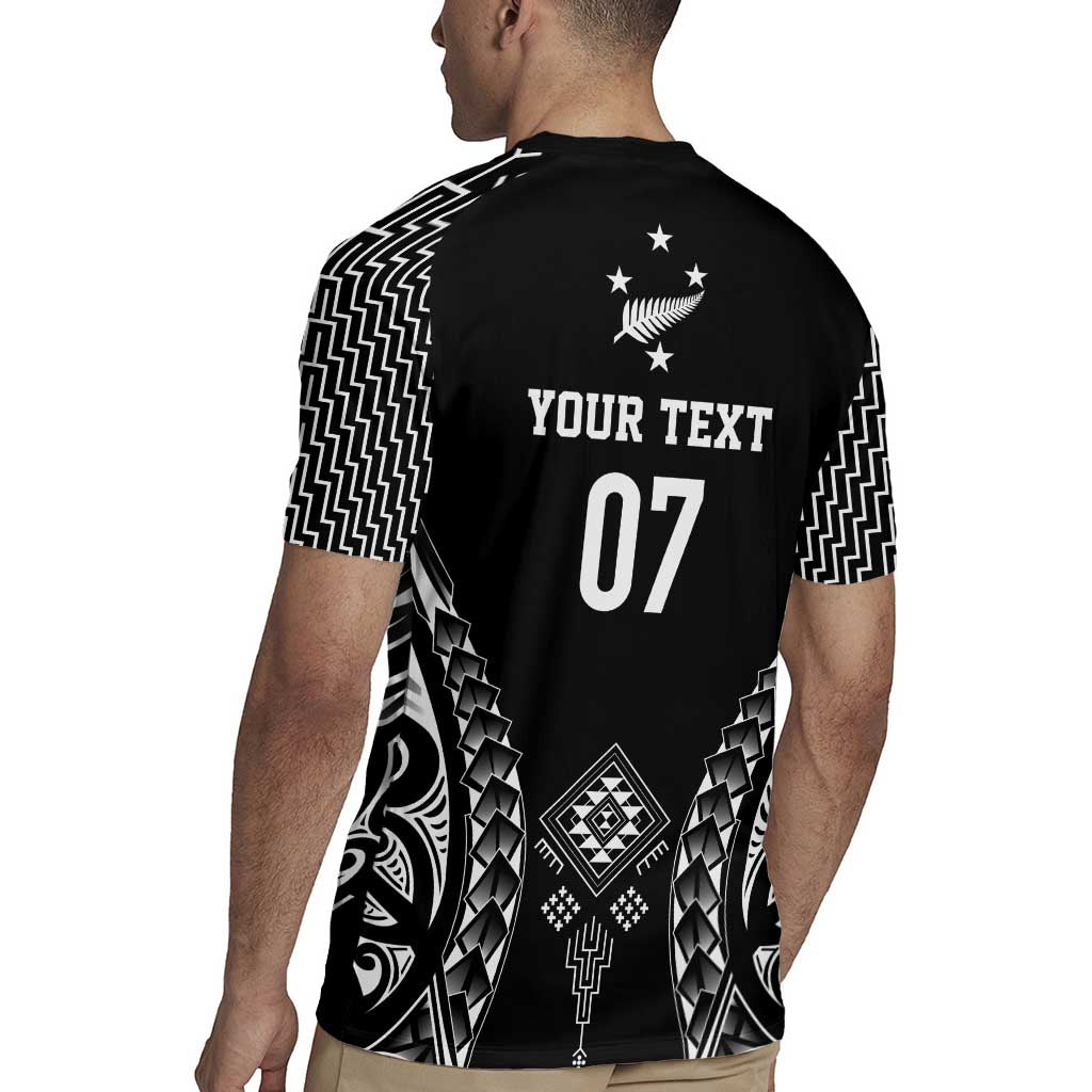 2025 Rugby Championship New Zealand Custom Rugby Jersey Poutama Motifs - Polynesian Pride