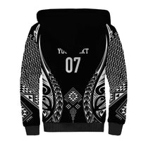 2025 Rugby Championship New Zealand Custom Sherpa Hoodie Poutama Motifs - Polynesian Pride