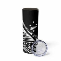 2025 Rugby Championship New Zealand Custom Skinny Tumbler Poutama Motifs LT7 - Polynesian Pride