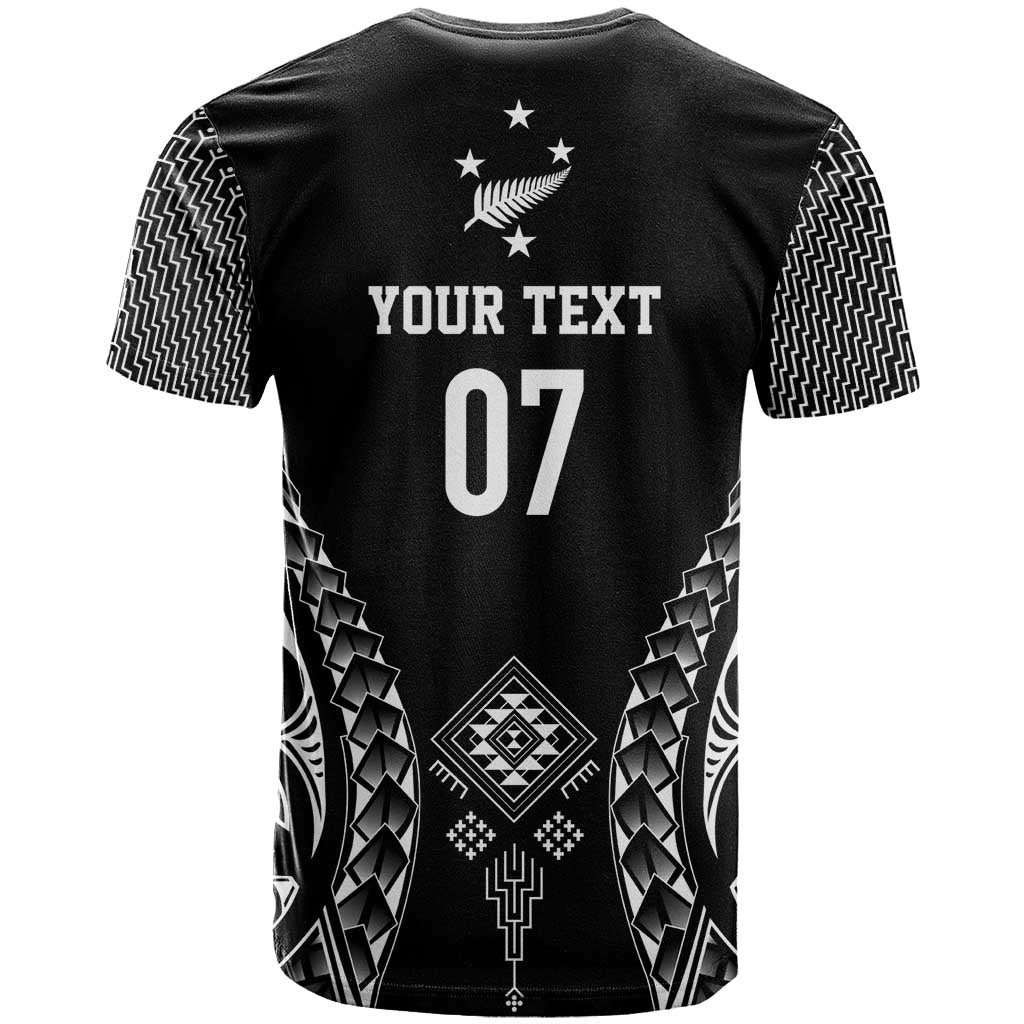 2025 Rugby Championship New Zealand Custom T Shirt Poutama Motifs LT7 - Polynesian Pride