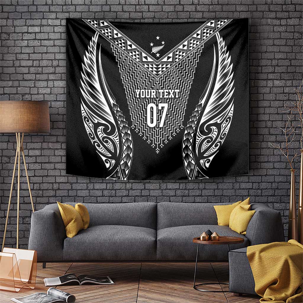 2025 Rugby Championship New Zealand Custom Tapestry Poutama Motifs - Polynesian Pride