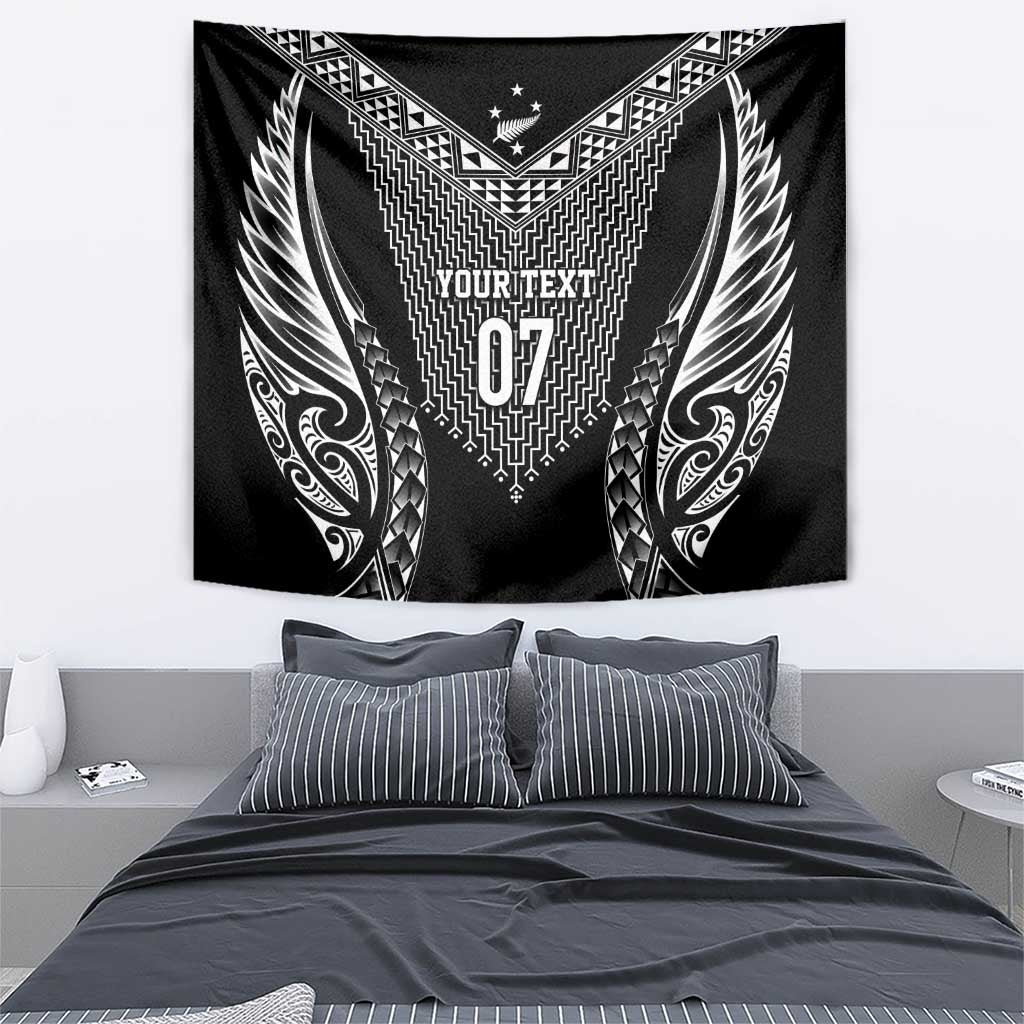 2025 Rugby Championship New Zealand Custom Tapestry Poutama Motifs - Polynesian Pride