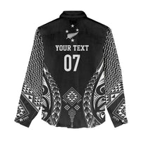 2025 Rugby Championship New Zealand Custom Women Casual Shirt Poutama Motifs LT7 - Polynesian Pride