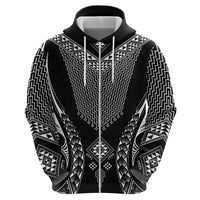 2025 Rugby Championship New Zealand Custom Zip Hoodie Poutama Motifs LT7 - Polynesian Pride