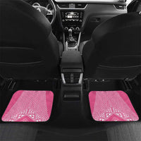 2025 Rugby Championship New Zealand Custom Car Mats Poutama Motifs - Pink Out LT7 Set 2pcs - Back Pink - Polynesian Pride
