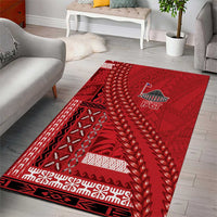 Samoa FAST Siapo Area Rug Tatau-Ulafala Vines LT7 - Polynesian Pride