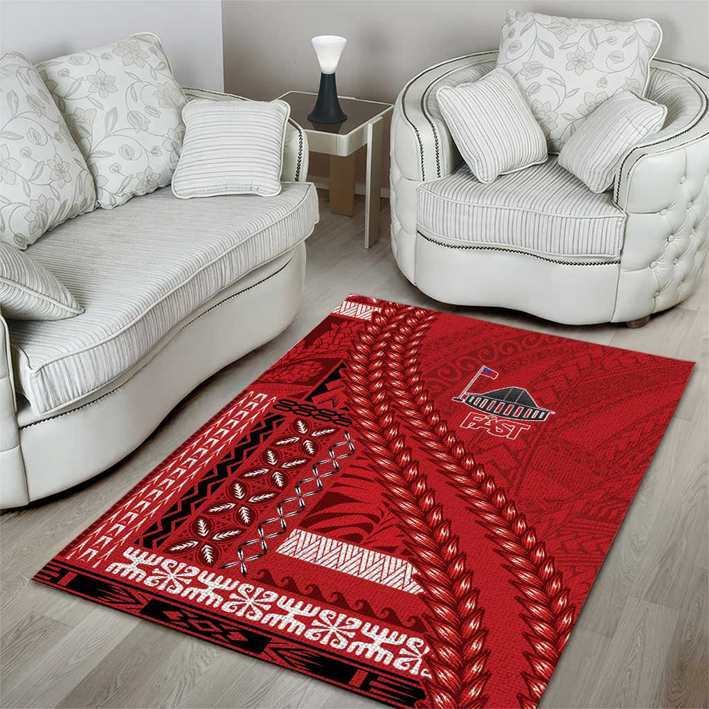 Samoa FAST Siapo Area Rug Tatau-Ulafala Vines LT7 - Polynesian Pride