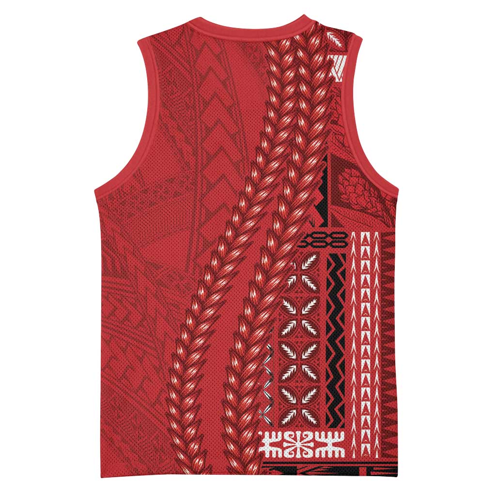 Samoa FAST Siapo Basketball Jersey Tatau-Ulafala Vines LT7 - Polynesian Pride