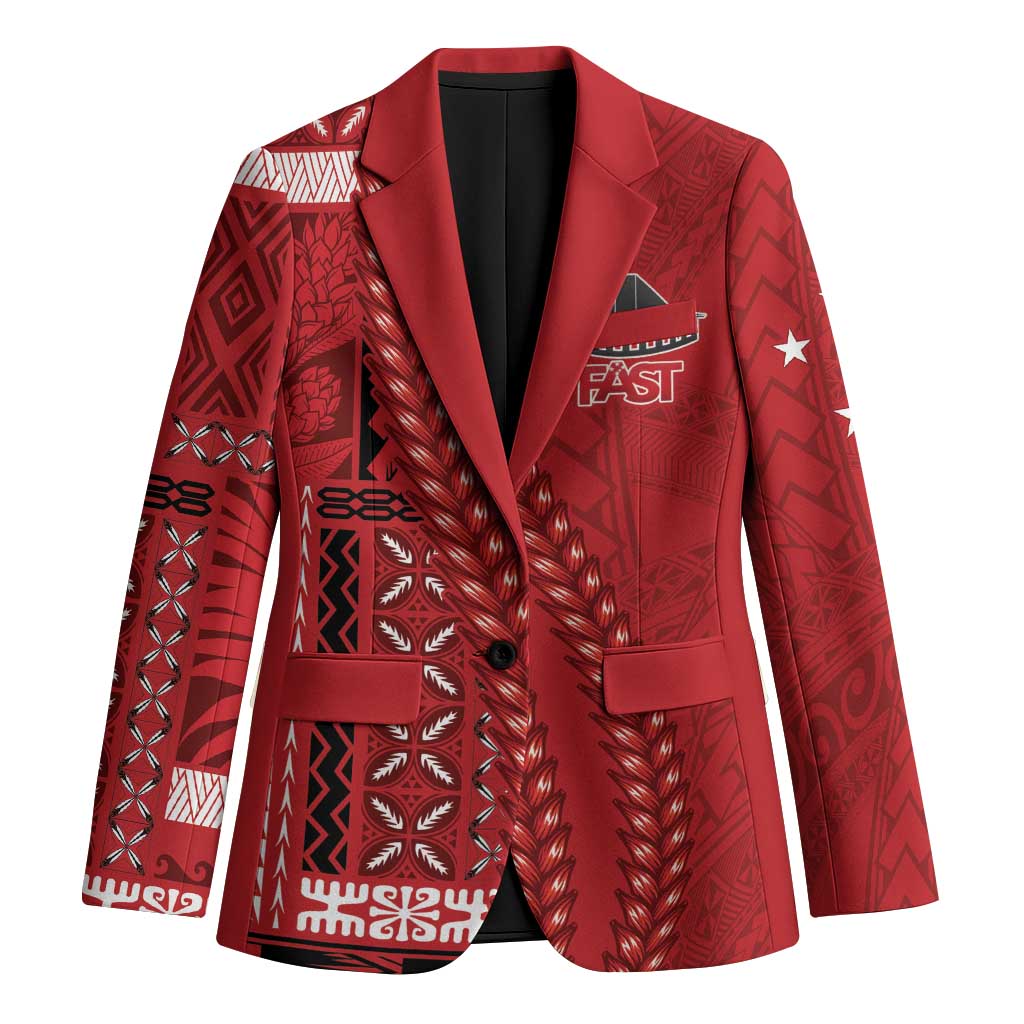 Samoa FAST Siapo Blazer Tatau-Ulafala Vines - Polynesian Pride