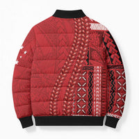 Samoa FAST Siapo Bomber Puffer Jacket Tatau-Ulafala Vines - Polynesian Pride