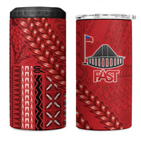 Samoa FAST Siapo 4 in 1 Can Cooler Tumbler Tatau-Ulafala Vines - Polynesian Pride