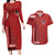 Samoa FAST Siapo Couples Matching Long Sleeve Bodycon Dress and Hawaiian Shirt Tatau-Ulafala Vines - Polynesian Pride