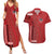 Samoa FAST Siapo Couples Matching Summer Maxi Dress and Hawaiian Shirt Tatau-Ulafala Vines - Polynesian Pride
