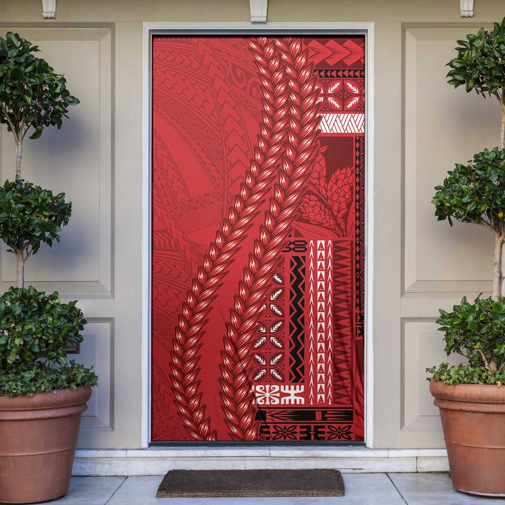 Samoa FAST Siapo Door Cover Tatau-Ulafala Vines - Polynesian Pride