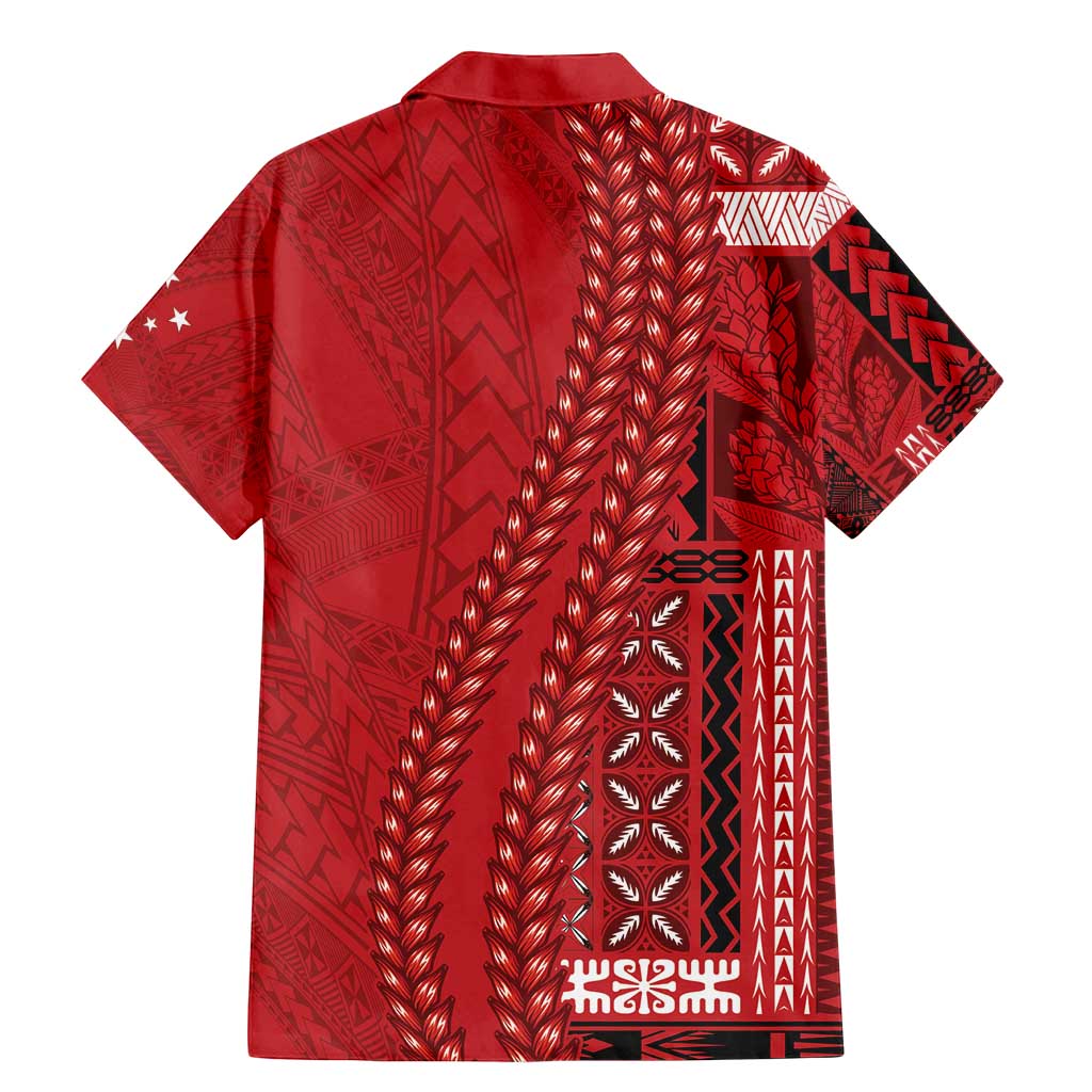 Samoa FAST Siapo Family Matching Mermaid Dress and Hawaiian Shirt Tatau-Ulafala Vines - Polynesian Pride