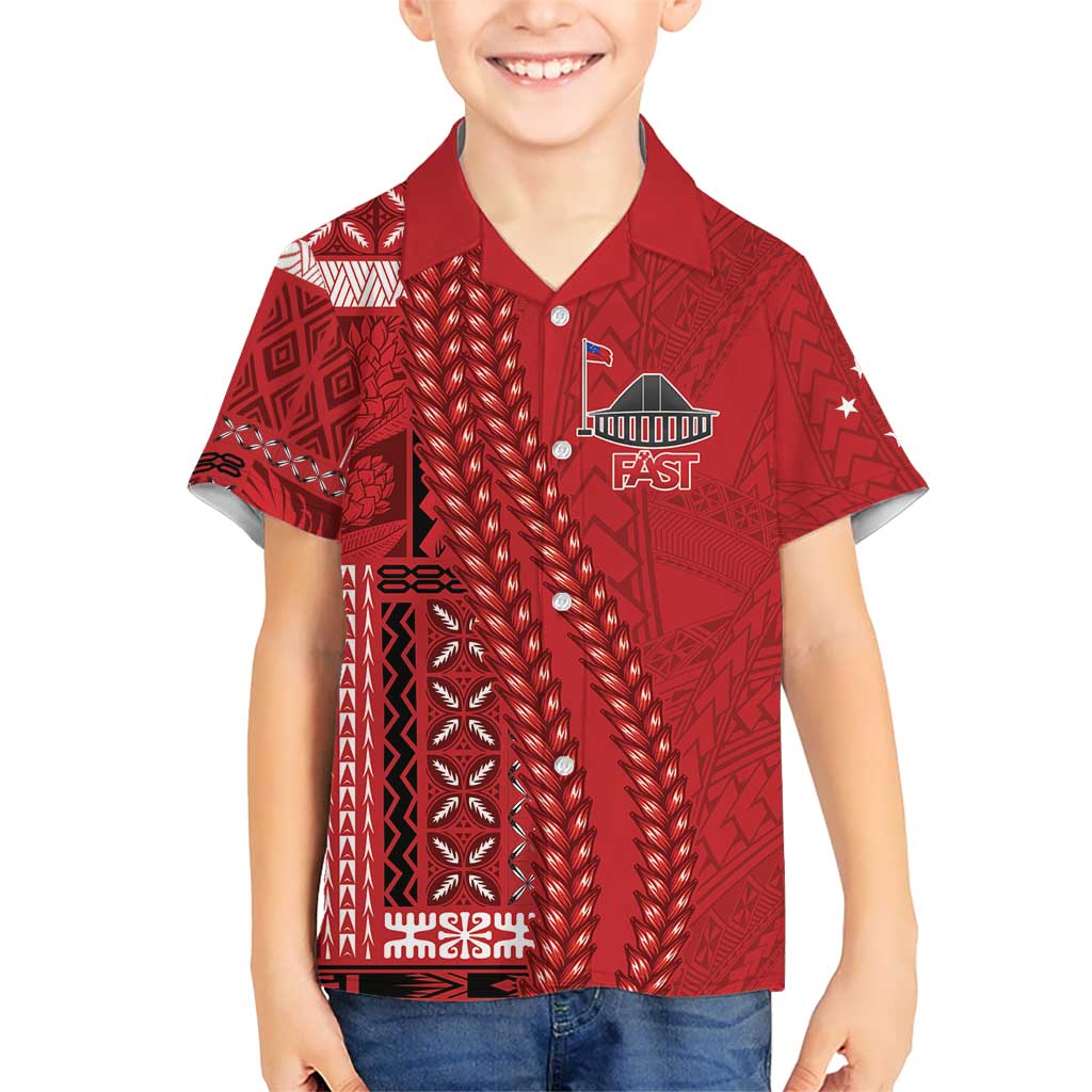 Samoa FAST Siapo Hawaiian Shirt Tatau-Ulafala Vines - Polynesian Pride