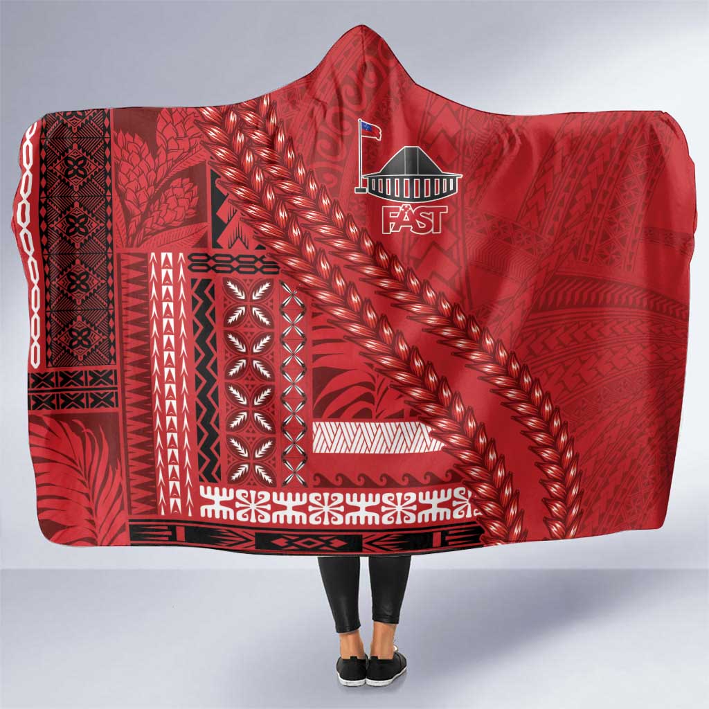 Samoa FAST Siapo Hooded Blanket Tatau-Ulafala Vines - Polynesian Pride