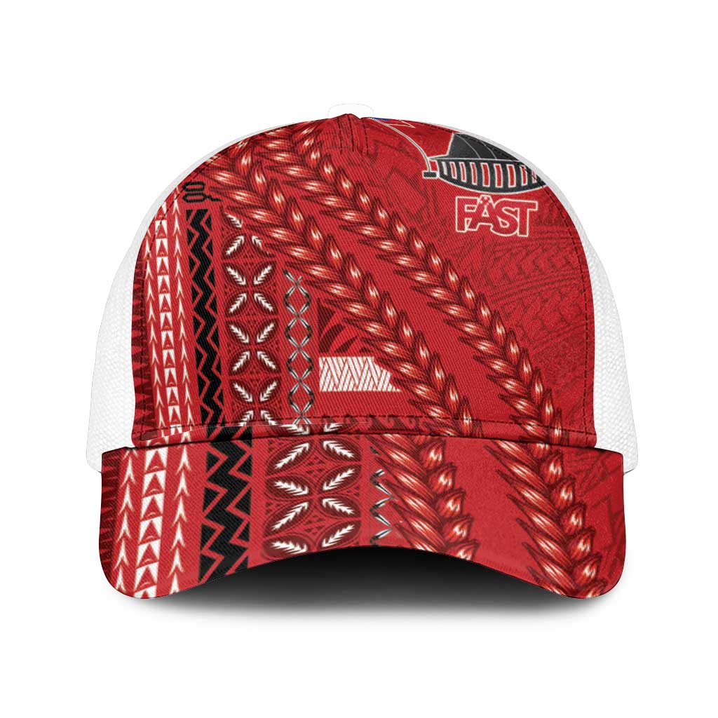 Samoa FAST Siapo Mesh Trucker Cap Tatau-Ulafala Vines - Polynesian Pride