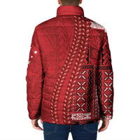 Samoa FAST Siapo Padded Jacket Tatau-Ulafala Vines - Polynesian Pride
