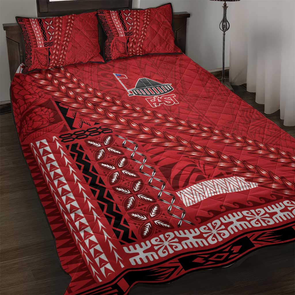 Samoa FAST Siapo Quilt Bed Set Tatau-Ulafala Vines - Polynesian Pride