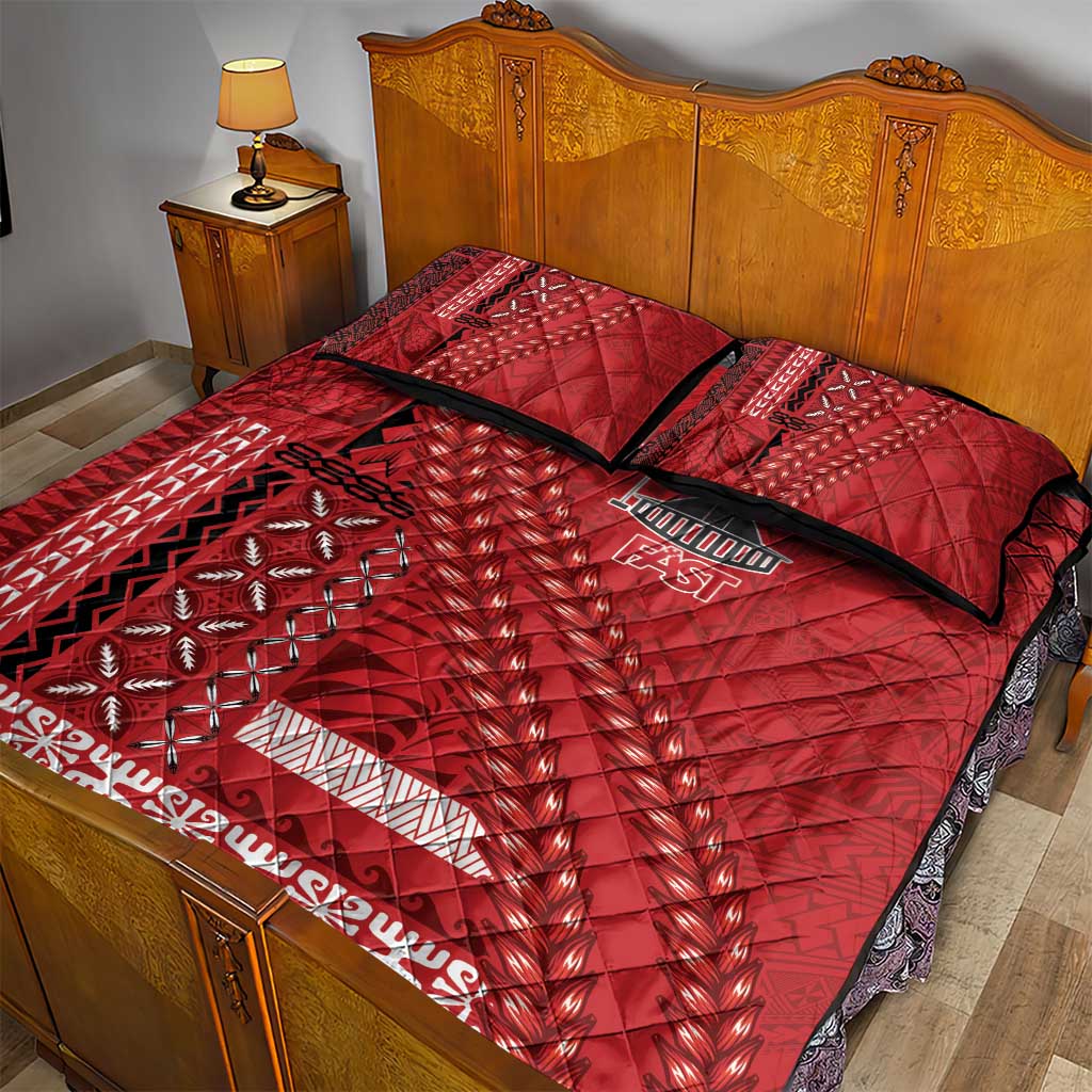 Samoa FAST Siapo Quilt Bed Set Tatau-Ulafala Vines - Polynesian Pride