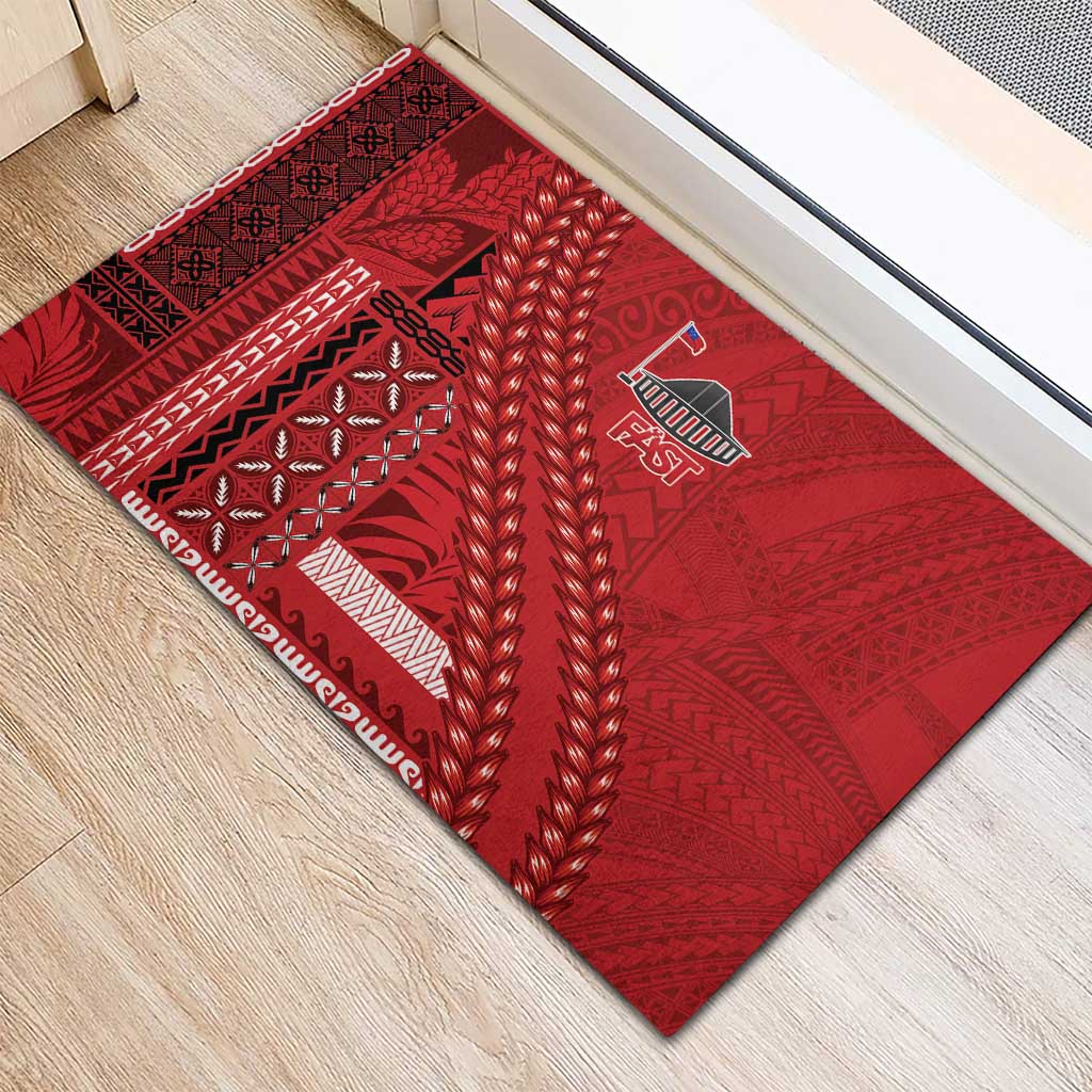 Samoa FAST Siapo Rubber Doormat Tatau-Ulafala Vines - Polynesian Pride