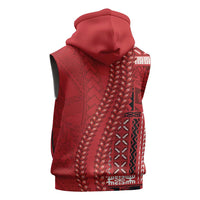 Samoa FAST Siapo Sleeveless Hoodie Tatau-Ulafala Vines - Polynesian Pride