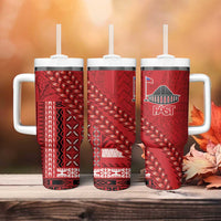 Samoa FAST Siapo Tumbler With Handle Tatau-Ulafala Vines LT7 - Polynesian Pride