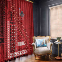 Samoa FAST Siapo Window Curtain Tatau-Ulafala Vines LT7 - Polynesian Pride