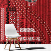 Samoa FAST Siapo Window Curtain Tatau-Ulafala Vines LT7 - Polynesian Pride