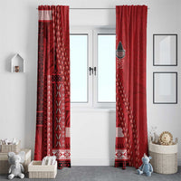 Samoa FAST Siapo Window Curtain Tatau-Ulafala Vines LT7 - Polynesian Pride