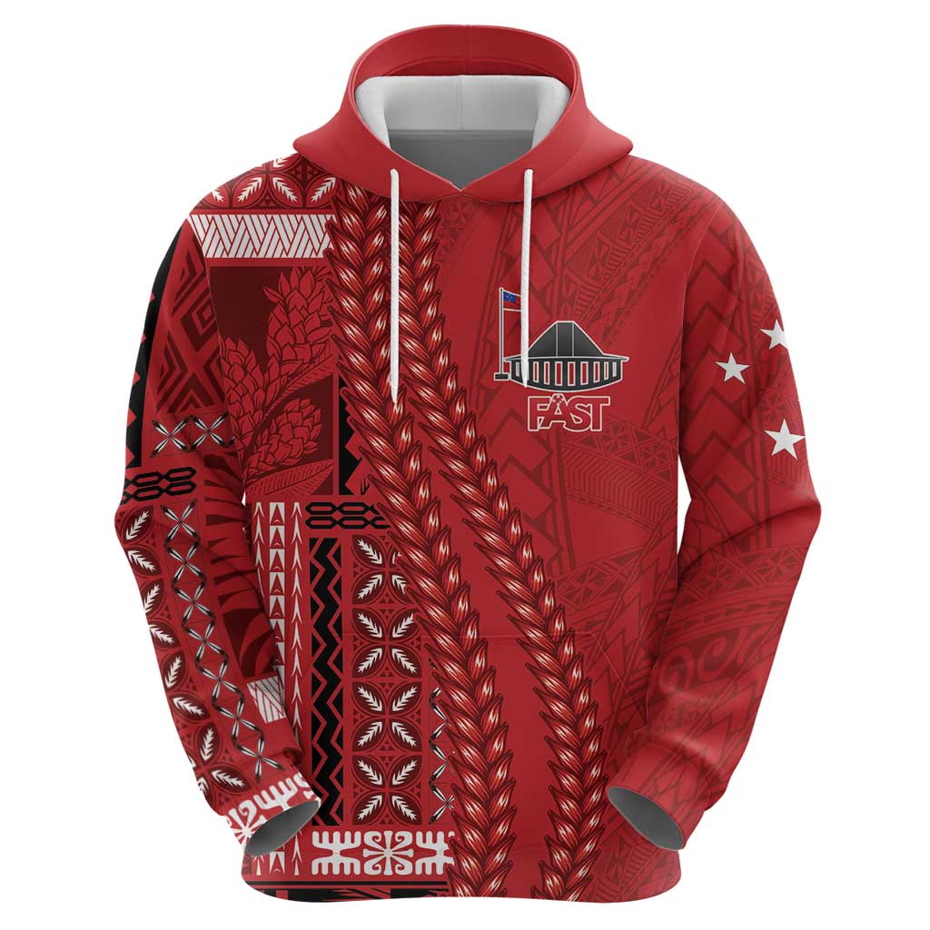 Samoa FAST Siapo Zip Hoodie Tatau-Ulafala Vines - Polynesian Pride