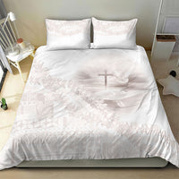 Samoa Lotu Tamaiti White Prayers Bedding Set Floral Mamanu Siapo LT7 - Polynesian Pride