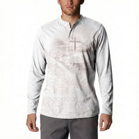 Samoa Lotu Tamaiti White Prayers Button Sweatshirt Floral Mamanu Siapo LT7 - Polynesian Pride